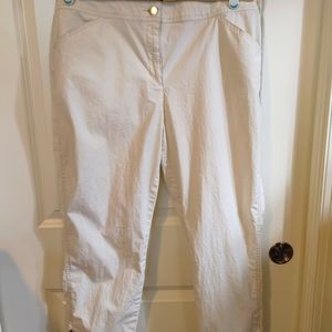 Chico's Skimmer slacks sz 2. Khaki color.